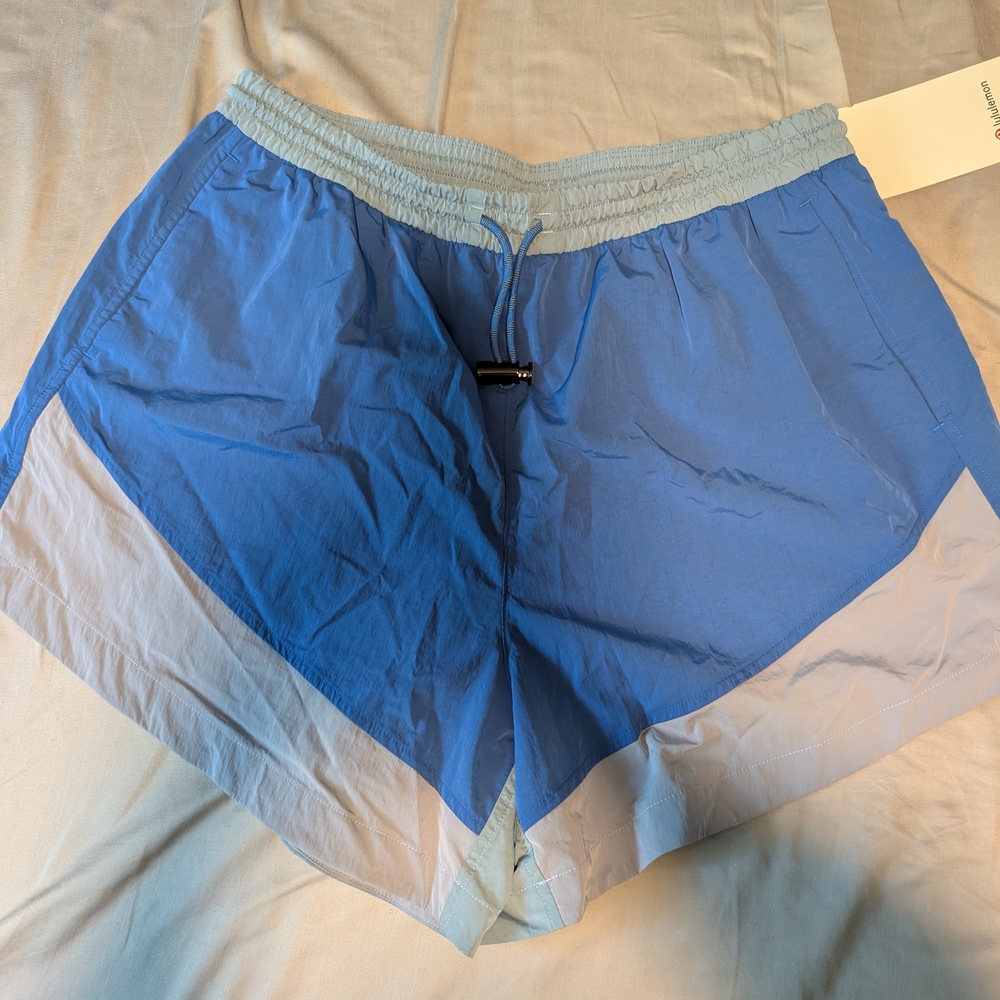 lululemon athletica Two-Tone Blue Athletic Shorts - Picture 1 of 3